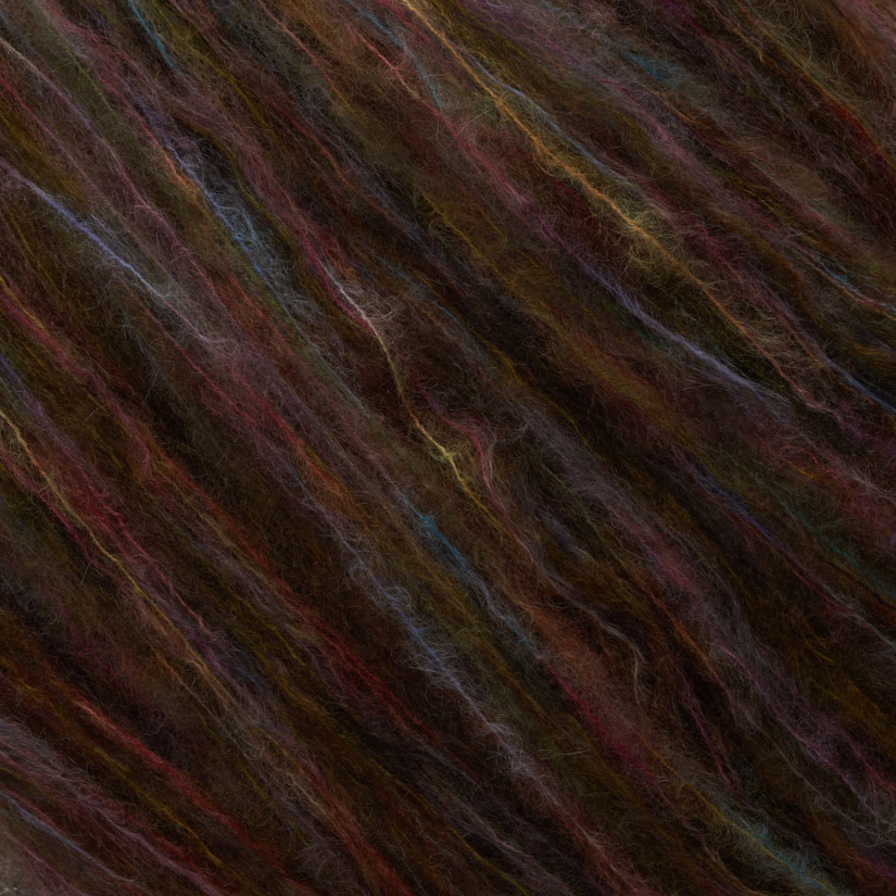 colinette. yarns hand dyed mohair chunky yarn in shade Dusk