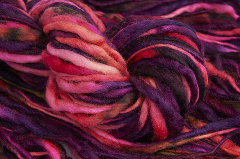 Colinette Yarns 100% wool super bulky super chunky hand dyed yarn perfect for hats scarves and big knitting and crochet fruits of the forest