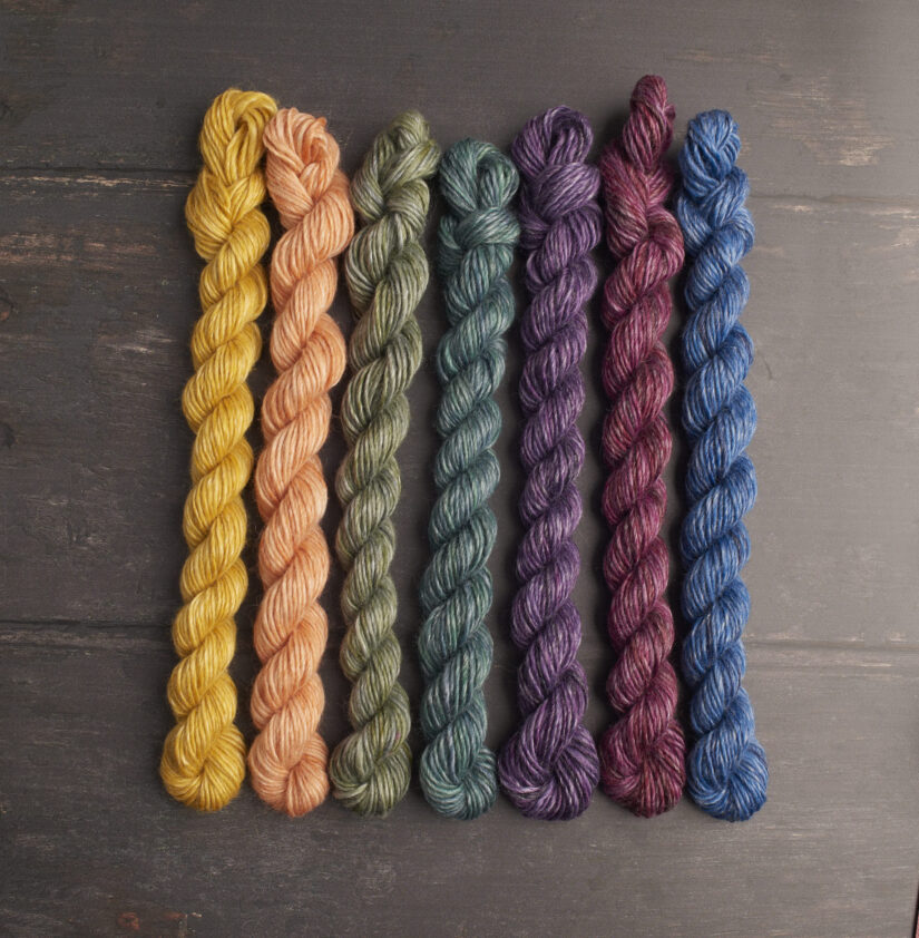 Colinette Yarns Ltd hand dyed Mini skeins colour Under an Umbrian Sun