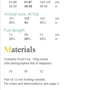 Norma Jean – Super chunky – Point-five pdf pattern