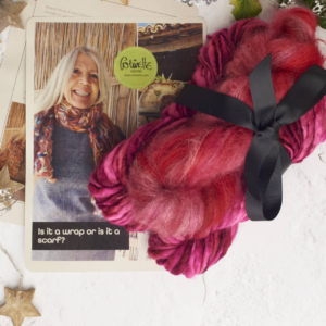 Wrap or scarf kit. shade ‘Very berry roulade’