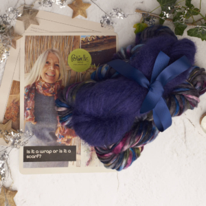Wrap or scarf kit. shade ‘flaming figgy pudding’