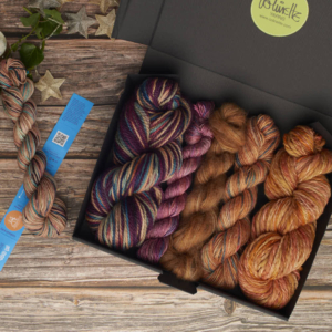 Christmas Gift Box of Rare and Luxury Yarns – brown set